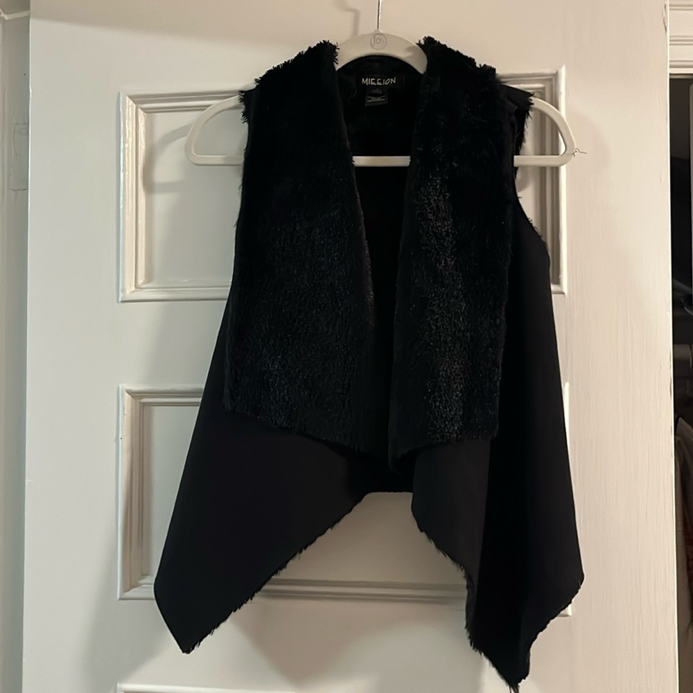 Faux fur vest